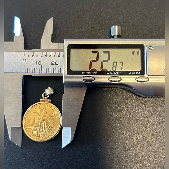 2016 1/4 10$ American Gold Eagle BU 22K Solid Gold Coin & 14k Coin Edge Bezel {B - Picture 12 of 14